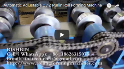 Automatische justierbare C / Z Purlin-Rolle, die Maschine bildet